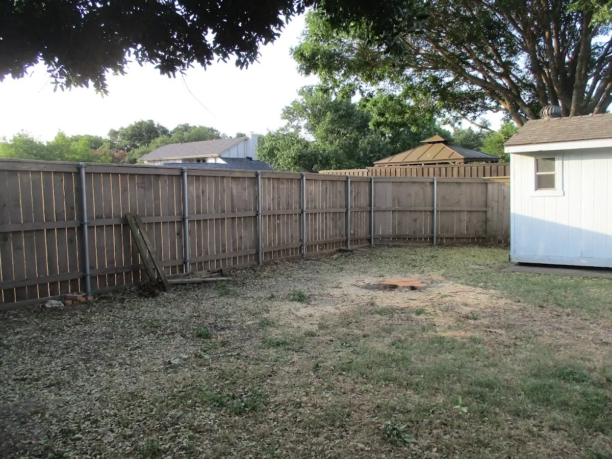 Cleared yard after professional tree removal in Lomira